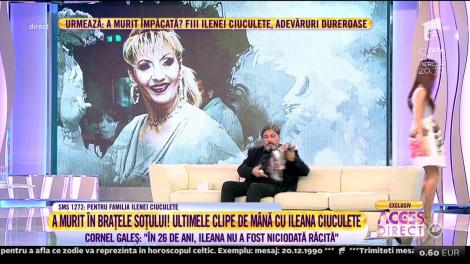 Cornel Galeș nu pleacă nicăieri fără păturica cu care se învelea Ileana Ciuculete: ”Ea este cu mine. O iau peste tot!”