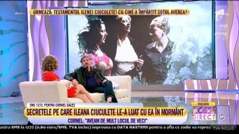 ”I-am aprins lumânarea, fără să o vadă ea, și am avut discuțiile la lumina lumânării ei. Nu eram pregătit pentru despărțire". Cornel Galeș, despre ultimele clipe alături de Ileana Ciuculete. Cuvintele sunt dureroase!