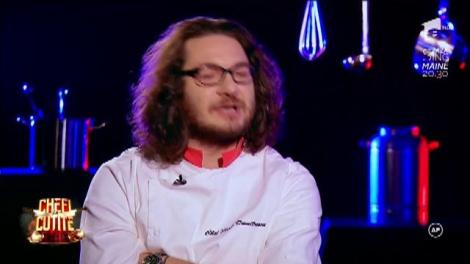 Proba desertului, dureri de cap pentru chef Bontea: "Vă urez succes, eu am plecat!". Ginuța &icirc;i c&acirc;ntă cu dor și drag pentru a-l convinge să revină: "Haide, vino &icirc;napoi..."