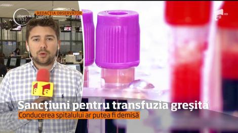 Ministerul Sănătăţii a încheiat verificările la Spitalul Sfântul Pantelimon, în urma transfuziei greşite de săptămâna trecută