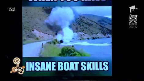 Smiley News: Cum stingi un incendiu cu o şalupă? Foarte simplu: îți iei viteză și virezi în forță!