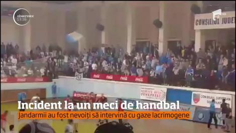 Incident violent la meciul de handbal dintre Constanţa şi Dinamo