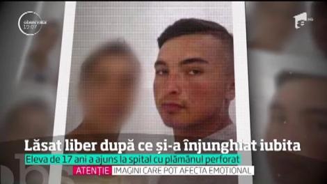 Lăsat liber după ce și-a înjunghiat iubita de 17 ani!