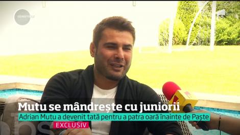 Adrian Mutu a devenit tată pentru a patra oară înainte de Paște. Briliantul este as în schimbat scutece de bebeluș