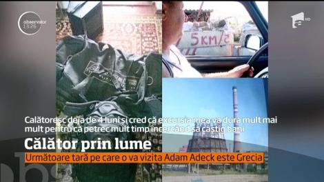 Un tânăr din Cehia şi-a propus să străbată lumea cu chitara în braţe şi "autostopul"