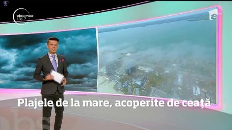 Ceaţa a acoperit plajele de pe litoral
