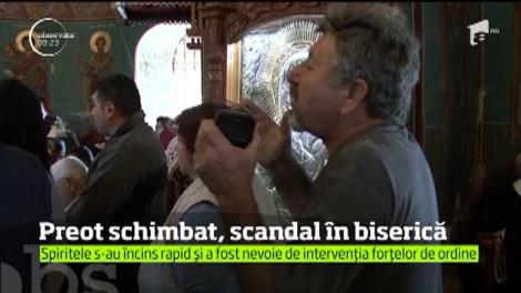 Scandal de proporţii la o biserică dintr-un sat din Vrancea după schimbarea unui preot paroh