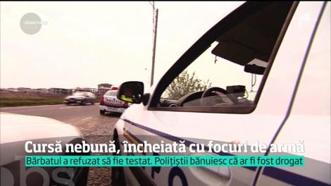 Un şofer a fost oprit cu focuri de armă în Mangalia, după o cursă nebună