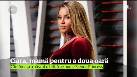 Ciara a devenit mamă pentru a doua oară. Artista a adus pe lume o fetiță perfect sănătoasă