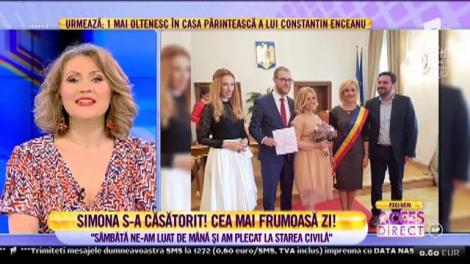 Simona Gherghe s-a măritat: "A fost o căsătorie intimă, așa ne-am dorit"
