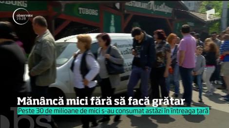 Culmea zilei de 1 Mai. Românii au renunțat la grătare și au comandat sute de mici, la domiciliu, în București