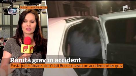 Geanina Terceanu, fosta judecătoare a lui Cristi Borcea, a avut un accident rutier grav