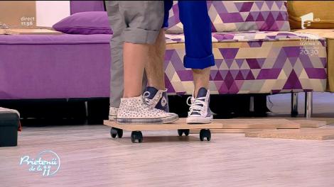 Florin Ristei, un geniu. A constuit singurul skateboard pentru două persoane!