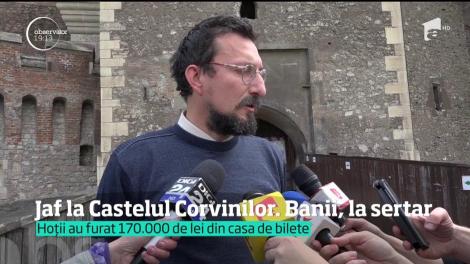 Jaf la Castelul Corvinilor din Hunedoara! Hoții au furat 170 de mii de lei din casa de bilete