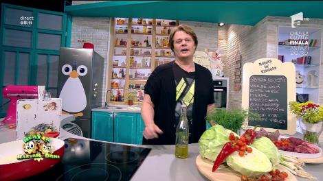 Delicios! Varză de mai cu mușchi de vită, prânzul delicios pentru cei dragi