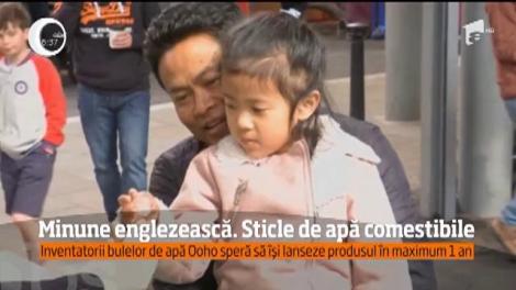 Britanicii au inventat sticlelele de apă comestibile