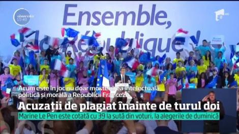 Acuzații de plagiat înainte de turul al doilea al prezidenţialelor din Franţa