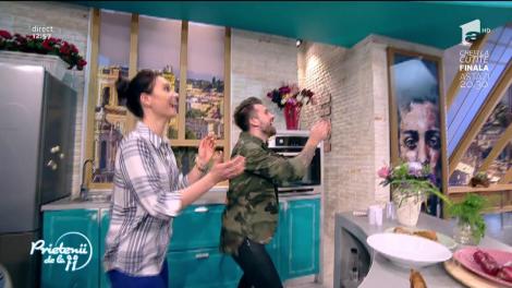 Cine sparge oul? Ristei, Diana, Andreea și George jocă un joc periculos de intens!