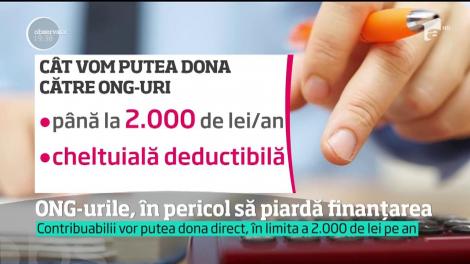 Redistribuirea celor două procente din impozitul pe venit nu apare în noul Cod Fiscal
