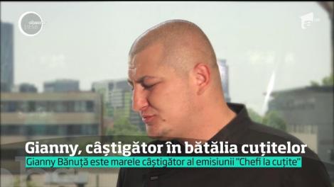 Gianny Bănuţă, elevul lui Cătălin Scărlătescu și marele câștigător ”Chefi la cuțite”: ”Farfuria câştigătoare o voi pune acasă, pe perete, la loc de cinste”