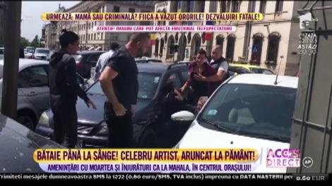 Fiul unui artist român, plin de sânge în centrul Craiovei! Scandalul a pornit de la un loc de parcare