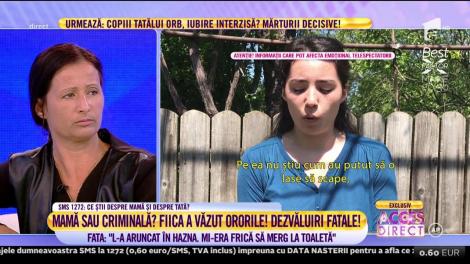 Mama care susține că fiica și fiul ei ar trăi o iubire interzisă și păcătoasă, pusă la zid: "L-a aruncat  în hazna. Mi-era frică să merg la toaletă"