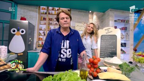 ”Happy picnic”, o rețetă de pâine în stil italienesc gratinată cu multe bunătăți