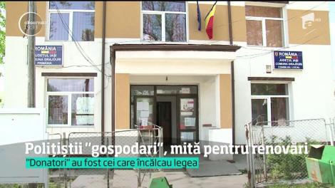 Doi agenți dintr-o comună ieșeană au pretins mită pentru renovarea sediului postului de poliție