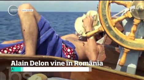 Alain Delon, celebrul actor francez, vine pentru prima dată în România