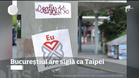 Unde-i Bucureștiul? Uite Taipeiul! Noul logo al capitalei, în valoare de 50.000 lei, un fake. Seamănă izbitor cu sigla orașului taiwanez