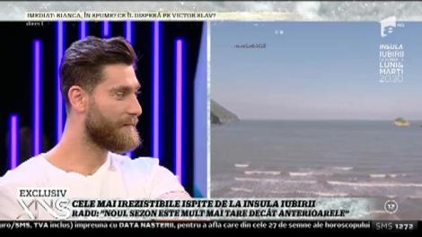 Radu Vâlcan, prezentatorul emisiunii "Insula iubirii", şi cele mai irezistibile ispite, în platoul Xtra Night Show "Noul sezon este mult mai tare decât anterioarele"