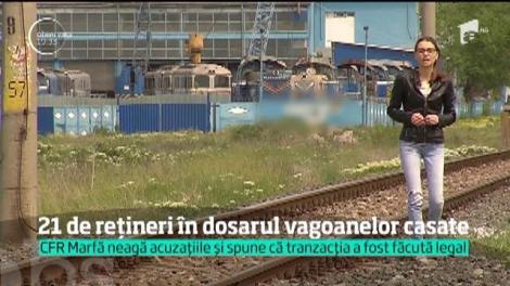 Poliţiştii au făcut 21 de rețineri în dosarul vagoanelor vândute la fier vechi