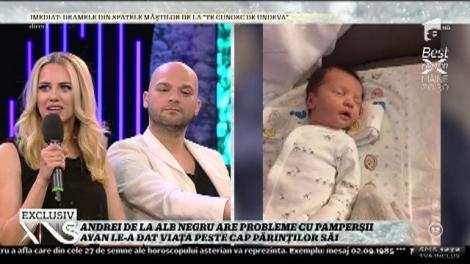 Schimbatul scutecelor, o mare problemă pentru Andrei Ștefănescu: "Eu dorm, Antonia nu doarme"