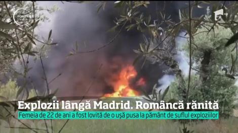 O româncă, stabilită lângă Madrid, a fost rănită într-o serie de explozii produse la o fabrică de solvenţi