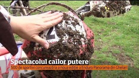 Spectacolul cailor putere! 500 de sportivi concurează la a noua ediție a Enduro Panorama din Ghelari, în județul Hunedoara