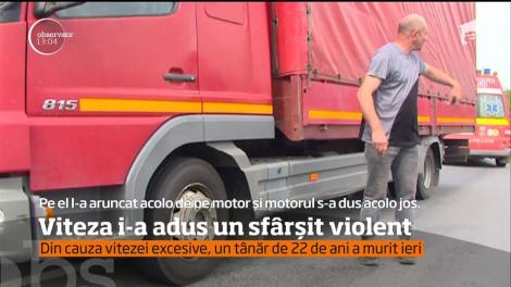 Viteza prea mare i-a adus un sfârşit violent unui tânăr de 22 de ani