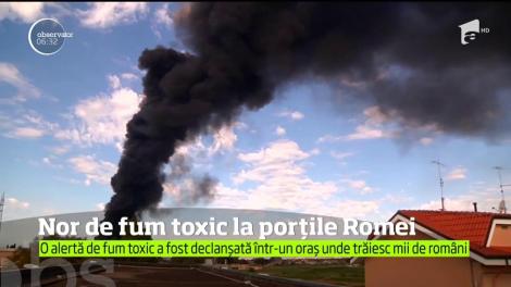 O alertă de fum toxic a fost declanșată într-o localitate de lângă Roma