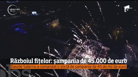 Recordul la spart bani a fost bătut într-un club din Capitală! Elvețianul Davide Salermo a comandat o sticlă de șampanie de 45 de mii de euro