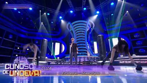 Fermecătorul Ed Sheeran, pentru prima dată pe o scenă românească! ”Shape of you”, în interpretarea lui Cuza, e de pus pe repeat