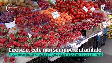 Cireșele, cele mai scumpe fructe din această perioadă. Cât costă un kilogram în pieţele din România