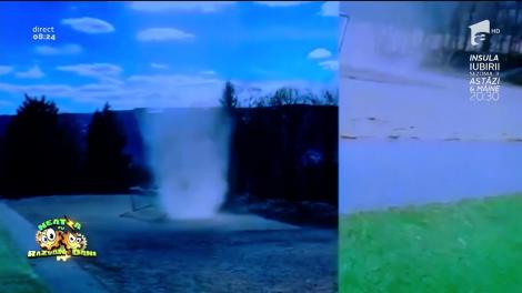 Smiley News: O mini tornadă a întrerupt un meci de fotbal