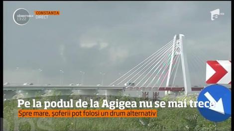De astăzi, pe Podul de la Agigea, nu se mai circulă deloc. Șoferii vor fi nevoiți să folosească ruta ocolitoare