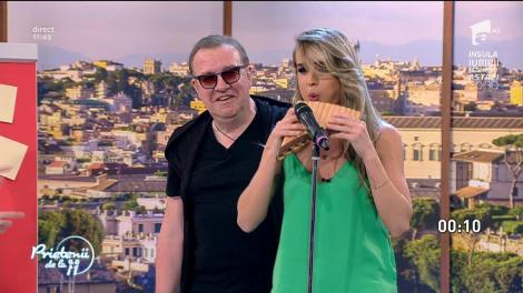 Provocare inedită la Prietenii de la 11! Diana Munteanu a cântat "Jingle bells" la nai!
