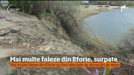 Mai multe faleze din Eforie au fost afectate de alunecări de teren