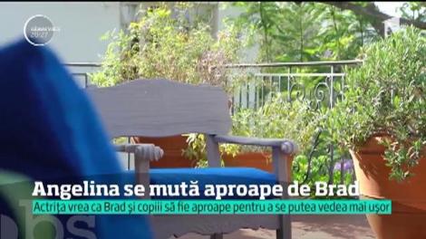 Angelina Jolie se mută în Los Angeles pentru a fi mai aproape de Brad Pitt