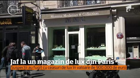 Jaf la un magazin de lux din Paris! Suspecții au fugit cu ceasuri în valoare de 900 de mii de euro