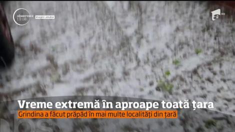 Fenomenele extreme s-au resimţit în mai multe zone ale ţării!