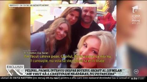 Valentina Pelinel, primul interviu despre botezul secret al lui Milan: ”Am vrut să-l creștinăm neapărat, nu petrecere”