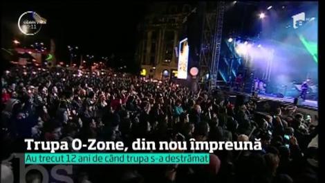 După 12 ani, trupa O-Zone s-a reunit. Cei trei artiști au făcut spectacol în București