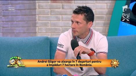 Andrei Gligor aleargă în 7 deşerturi pentru a împăduri România: "În aceste curse, ești complet rupt de lume. Una dintre motivaţiile mele este că aleg pentru o cauză"